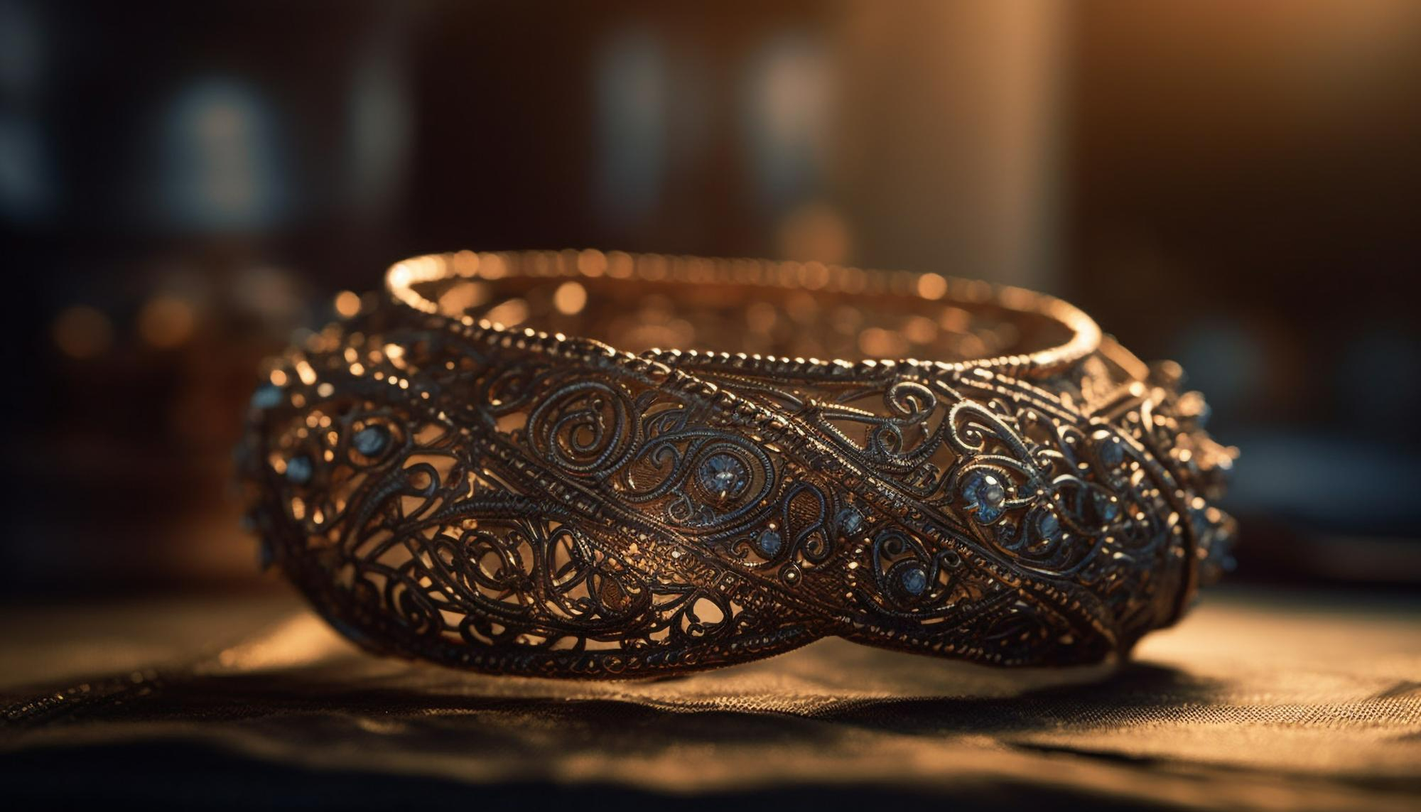 Intricate Silver Jewelry with Blue Gemstones
