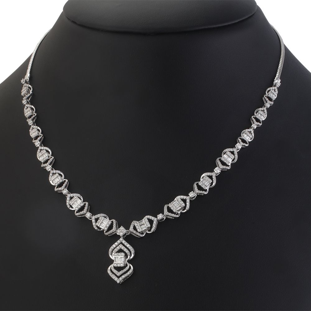 Silver and Diamond Pendant